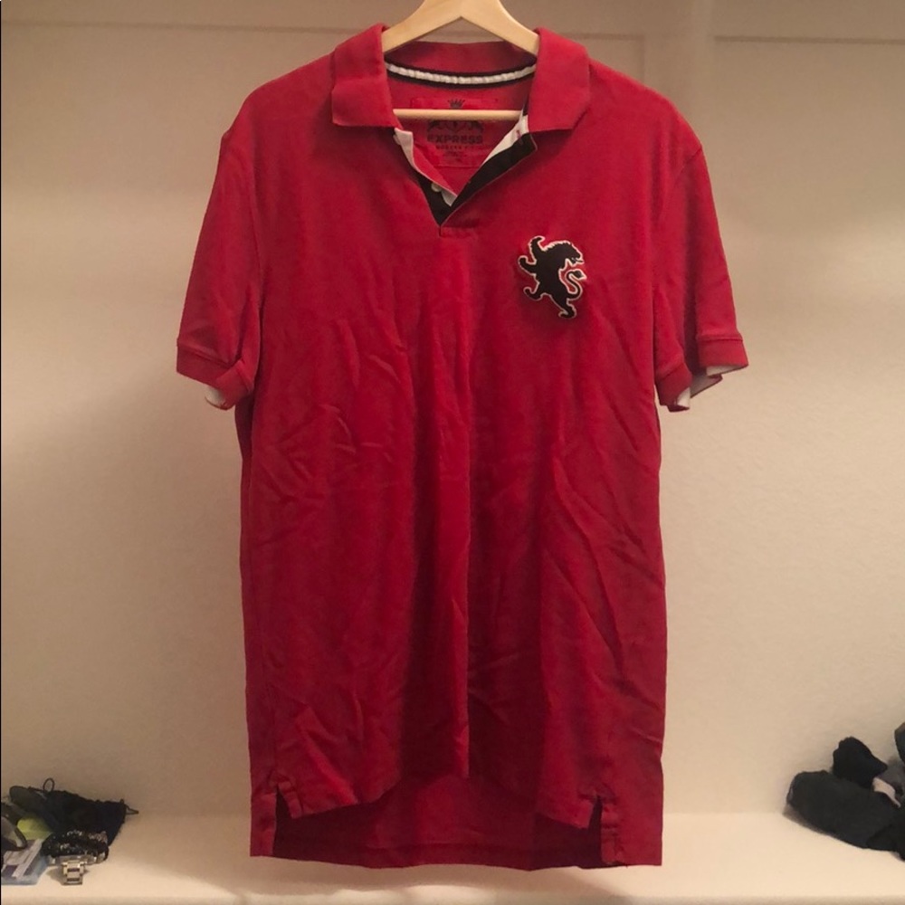 Men’s express red polo. Size L.